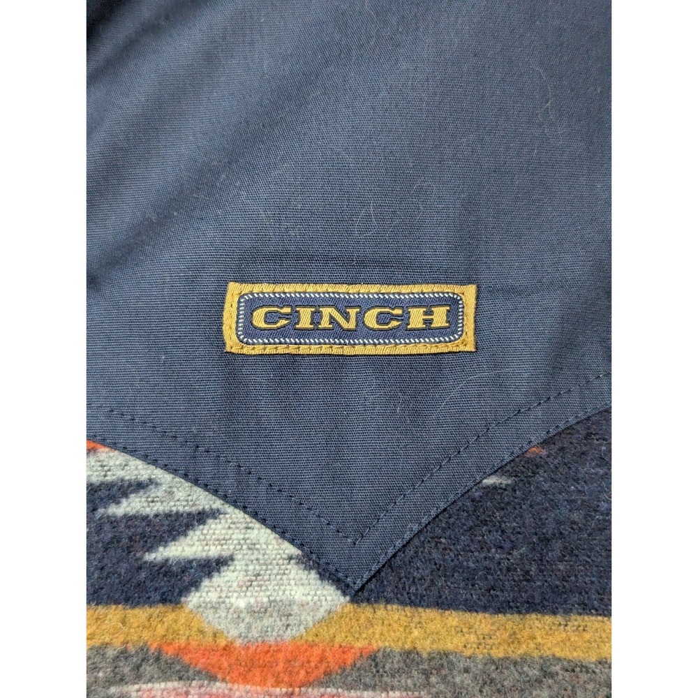 Cinch Mens L Aztec Southwestern Water Resistant Vest Cowboy Rodeo Full Zip NWT - Picture 11 of 15
